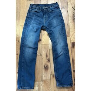 Levis 505 Jeans Mens Straight Classic Cotton Denim Blue 30x30 (Actual 28x28)